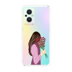 Emble Designer Clear Tranperant Silicone Case For Oppo F21 Pro 5G -Design A25 ( TPU | Soft , Oppo F21 Pro 5G | Multicolor )