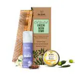 Nat Habit Body And Hair Care Combo for Maintaining Healthy Skin and Hair - Overnight Face Malai (Face Cream), Chia Banana Biotin Hand Malai (Hand Cream) for Moisturization & Dual Tooth Kacchi Neem Comb for Detangling, Frizz Control & Shine.