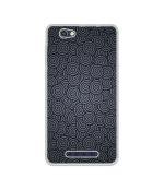 Casotec Grey Swirl Print Design Printed Silicon Soft TPU Back Case Cover for Lava A72