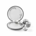 Superware Melamine 18 Pcs Buffet Set Silver Lace