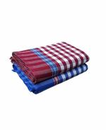 ASH Traders Sircilla Khadi Cotton Handloom Bath Towels Size 36/72Inch(90/180cm) 3/6feet Heavy Quality Pack of 2