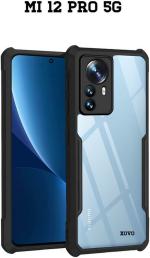 XOVO Back Cover for Xiaomi 12 PRO , MI 12 PRO 5G (Transparent, Dual Protection, Pack of 1)