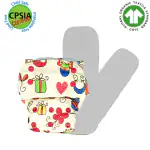 Kindermum Baby Doodle- Nano AIO Cloth Diaper with 2 organic cotton inserts