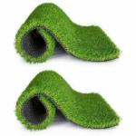 HOWNICE Plastic Door Mat (Green, Free, Pack of 2)