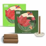 HELP US GREEN Fragrance Lemon and Tulsi Flavour Dhoop Sticks for Pooja (50 pcs), Pack of 2 Dhup Batti with Holder, Agarbatti, Incense Stick, Sandal, Cones, Cup, Sambrani (25 Sticks/pack)
