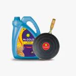Mr.Gold Refined Rice Bran Oil Can 5L with Iron Dosa Tawa worth Rs.250