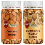 RED CLIFF California Almond & Walnut Kernels Dry Fruits | Combo Of 2 | (Almonds & Walnuts Kernel | 450g |)