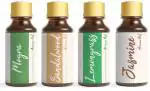 SAMYAK NATURALS Mogra Oil,Jasmine Oil,Sandalwood Oil,Lemongrass Oil (15ml x 4) (Pack of 4) (60 ml)