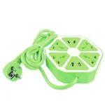 BOPUD hexagon socket Power Board Charging Extension board Charging Extension hub for Home & Office Extension board with usb 4 Socket.