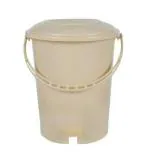 YASHODEEP PLASTIC New Stylish Plastic Pedal Dustbin For Home, Office And Bathroom ( 12Ltr_Cream)