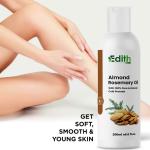 Edith Naturals Almond Rosemary-100% Pure & Undiluted Oil for Hair Growth, Scars & Aromatherapy Hair Oil (200 ml)