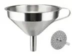Dynore Stainless Steel Multipurpose Funnel With Detachable Strainer