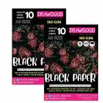 DRAWGUUD A3 Black Drawing Paper (Pack of 2)