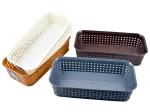 RJ ROJENO LIza Plastic Multipurpose Desk Organizer Tray, Multicolour (26 cmX13 cmX6 cm, Pack of 4)