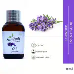 Samazh Organic Lavender Essential Oil, 100% Pure & Natural for Hair, Skin, Face (20 ml)