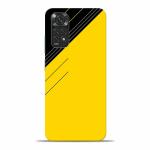 Covers Gap Redmi Note 11 Yellow Black Pattern Polycarbonate Hard Back Case