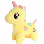HARIDUN Unicorn Teddy Bear Plush Soft Toy Cute Kids Birthday Animal Baby Boys/Girls (25 cm, Yellow) (Pack of 1)