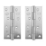 AKS Supreme Stainless Steel SS304 Heavy Door Butt Hinges Size 5 Inch X 1.5 Inch X Thickness 3 MM Finish Satin SS Pack Of 2 Piece