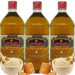 Karaikudi Cold Pressed Gingelly Oil crushed with Jaggery /Pure Nallenai/Sesame Oil, 3 Litre - (1 Litre * Pack of 3)