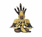 Idol Collections Multicolor Brass Naag Kanya Statue Protectors Of Dharma Wisdom Nagkanya Idol Nag Devi Snake Women Serpent Goddess, 6 Inch