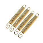 Vaquita Premium Replacement Trampoline Springs | Heavy-Duty, Metal Rust Resistant & Long-Lasting Fitness Trampoline Springs (4.5in) Golden | Pack of 4