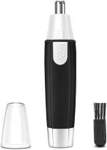 Gridlab Battery-Operated Dual-edge Blades Waterproof Painless Nose and Ear Hair Trimmer
