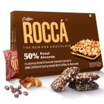 Rocca The New Age Chocolate, 108 gm Gourmet Caramel Covered in Dark Chocolate with Sprinkled Almond & Coffee
