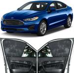 Able Zed Black Half Car Magnetic Sun Shade Curtains for Ford Fusion Set of 6 Pcs