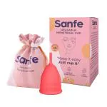 Sanfe Reusable Menstrual Cup with No Rashes, Leakage Or Odor - Premium Design for Women - Medium (Pack of 1)