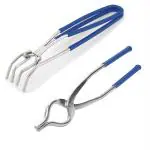 Finality Blue, Silver Stainless Steel, Pvc Wire Tong With Pakkad (Combo Of 2)