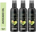 Desi Crew Avocado Oil for Hair Growth, Anti Dandruff 100 ml (pack of 3)