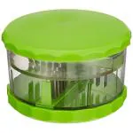 BREAZBELL Garlic Handy Comfortable Multi Crusher Chopper Cutter Plastics Garlic, Ginger, Onion Multi Crusher,Chopper,Cutter for Kitchen Dry Fruits Chopper with Stainless Steel Blades (pack of 1)