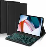 ProElite Keyboard case for Redmi Pad 10.6 inch, Magnetic Detachable Wireless Bluetooth Keyboard Built-in 7-Colors Backlit