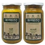 Jolkhabar Combo Pack Of Original Bengali Kasundi & Aam Kasundi Mustard Sauce Vegetarian 250 gm (pack of 2)