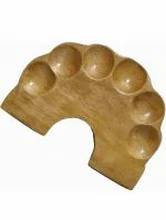 ArtRight Wooden Palette - Mini Rainbow Designer Palette for All Painting and Drawing Purposes (Oil, Watercolour, Acrylic, Gouache, Mixed Media) for Kids, Professionals, Artists and Students