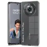Fashionury Silicone Soft Crystal Clear Back Case Cover for Realme 11 Pro Plus 5G|Shockproof Design|Camera Protection Bump|Clear Back|Case Cover for Realme 11 Pro Plus 5G(Transparent)
