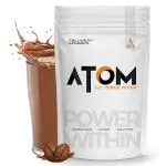 AS-IT-IS ATOM Whey Protein 1kg with Digestive Enzymes | USA Labdoor Certified for Accuracy & Purity | Mocha Cappuccino Flavor | 27g protein | 5.7g BCAA 