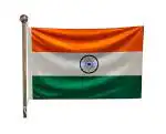 The Flag Company Indian National Flag of Size 3ft x 4.5ft in 100% Knitted Poly with Rope and Toggle
