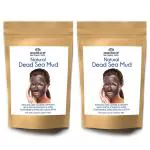 Mokshaum Natural Dead Sea Mud Clay Mask Powder For Skin-Deep Cleanse, Detoxify, Removes Blackheads And Acne, Moisturizer Stimulates Circulation - Suitable For All Skin - 400 G (200g*Pack Of 2)