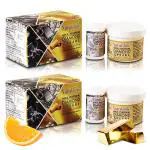 NutriGlow Gold, Platinum, Diamond & Pearl Bleach With Sandal Extract For Improves Skin Texture & Instant Tan Removal (43gm each), Pack of 2
