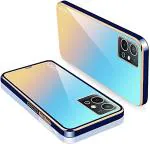 Clickaway Vivo Y75 5G Luxury HD New Electroplated Transparent Case Anti Yellow Top Notch Quality (Blue, Gold, Multicolor)