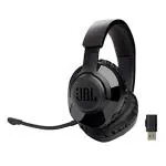 JBL Free WFH Wireless, Over Ear Headset with Detachable Voice-focus Noise Cancelling Mic, Lossless & low-lag 2.4GHz USB Dongle for Work from Home, Conference Calls, Online Learning & Teaching (Black)