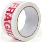DCGPAC Polypropylene 40 Micron Fragile Handle with Care Printed Adhesive Packaging Tape - 2