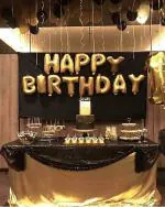 FANEX Solid Happy Birthday Foil Letter Balloon (Pack of 13)