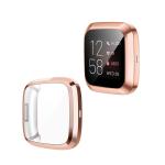LIRAMARK Soft TPU Front Protection Case Cover for Fitbit Versa 2 Smart Watch (Rose Gold)