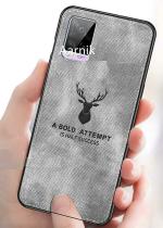 Lejaao Vivo V20 Vivo 2025 Deer Series Gray Leather, Cloth PC and TPU Mobile Back Cover