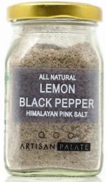 Artisan Palate All Natural Lemon Black Pepper Himalayan Pink Salt (Pack Of 1 _ 150 Gram)