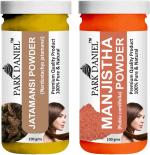 Park Daniel Pure And Natural Jatamansi Powder And Manjistha Leaf Powder, 100 G Each (Combo Of 2) |Hair Care|Dandruff Control hair Powder|Healthy Strong Hair Mask