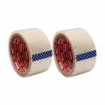 Oddy Transparent BOPP Packaging Tape | 48mm x 40 Mtr | Pack of 2 | for Packaging, Decorating and DIY