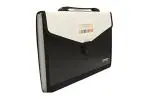 GOLD LEAF Plastic Expanding File Folder with 12 Pockets,Portable Handle, A4 Letter Size (Black)